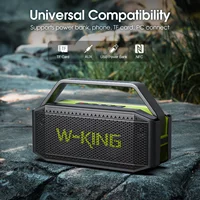 W-KING (100W Peak) 60W Portable Loud Bluetooth Speakers with Subwoofer, Outdoor Speaker Bluetooth Wireless Waterproof Speaker - Image 6