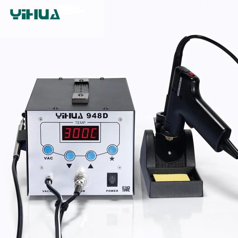 YIHUA 948D Iron Soldering Station High Frequency Suction Gun With Pen 3 in 1 BGA Rework Station Free shipping