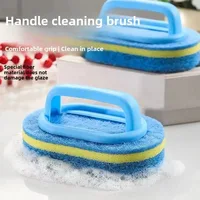 Household Cleaning Brush With Handle Sponge Easy Cleaning Kitchen Bathroom Toilet Wall Window Ceramic Tile Cleaning Tools 1