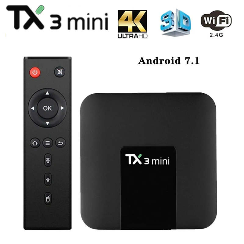 Tanix Tx3 Mini Smart Tv Box Android 7.1 Amlogic S905w 2g16g 2.4g Wifi ...