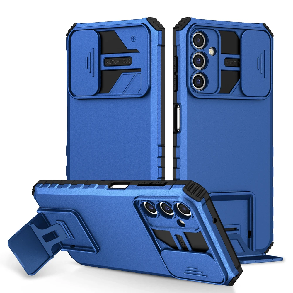 Custodia Antiurto Per Samsung Galaxy S23 Fe Slide Camera Lens Protection Live Stand Cover Posteriore Del Telefono Per Samsung Galaxy S23 Fe