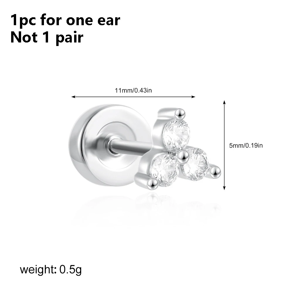 1PC Edelstahl Stern Mond Sonne Stud Ohrringe Für Frauen Einfache Täglichen Tragen Knorpel Piercing Ohrring Punk Unisex Rock schmuck – Detail 33