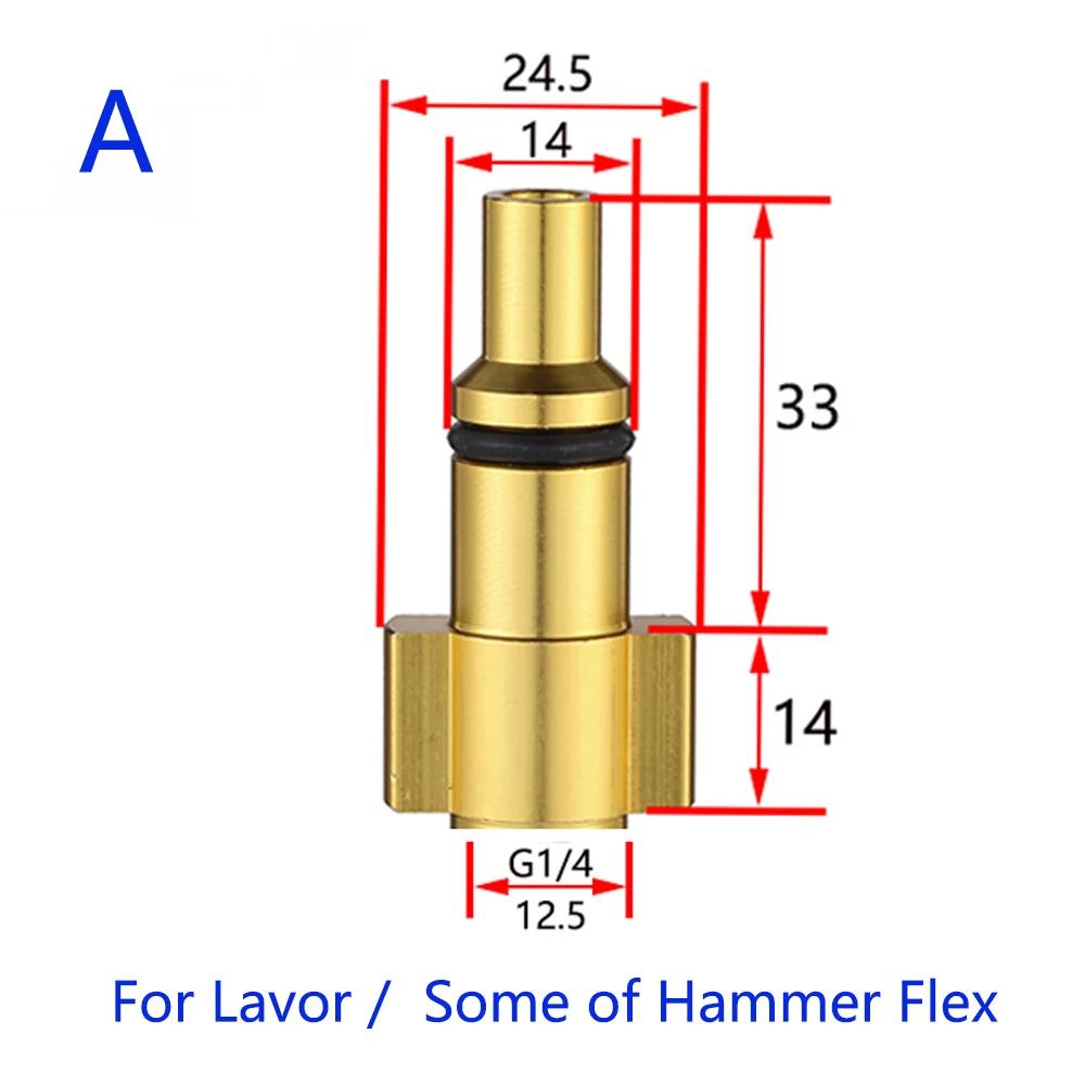 Adattatori Per Nilfisk KEW Alto Adattatore Per Schiuma Neve Per Idropulitrici Nilfiss Kew/Alto - Compatibile Con Lance A&R, Pressione Max 2000 Psi Adattatore Alta Pressione 2000 Psi - Foto 11
