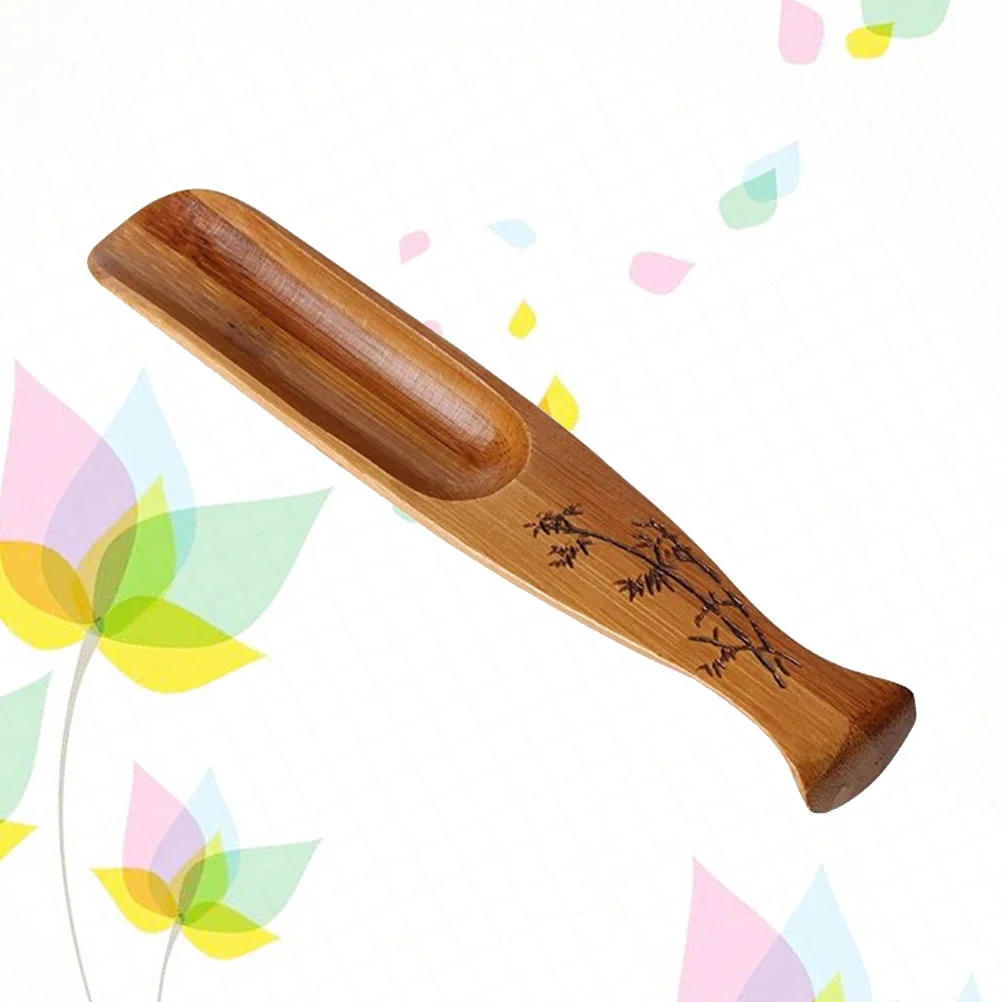 가정용 찻집 사무실용 차 삽, 나무 머쉬테일 모양, 절묘한 차 스푼, 찻그릇 액세서리