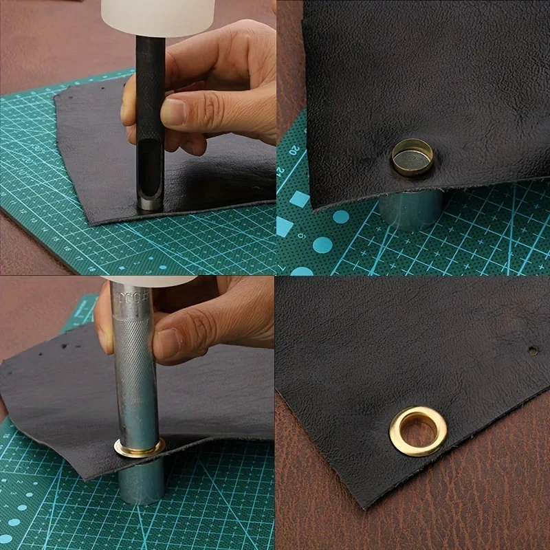 Description Picture 5 of item103Sets Grommet Tool Kit Grommet Setting Tool 100 Sets Grommets Eyelets (1/2 Inch Diameter) Eyelets And Eyelet Punch Die Tool