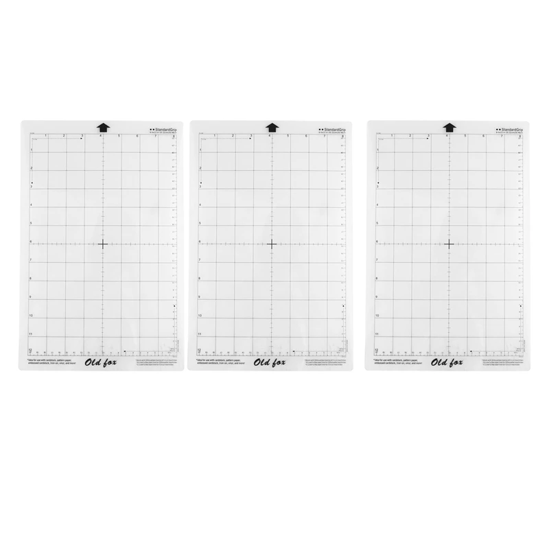 

9Pcs Replacement Cutting Mat Adhesive Mat With Measuring Grid 8 By 12-Inch For Silhouette Cameo Cricut Plotter Machine