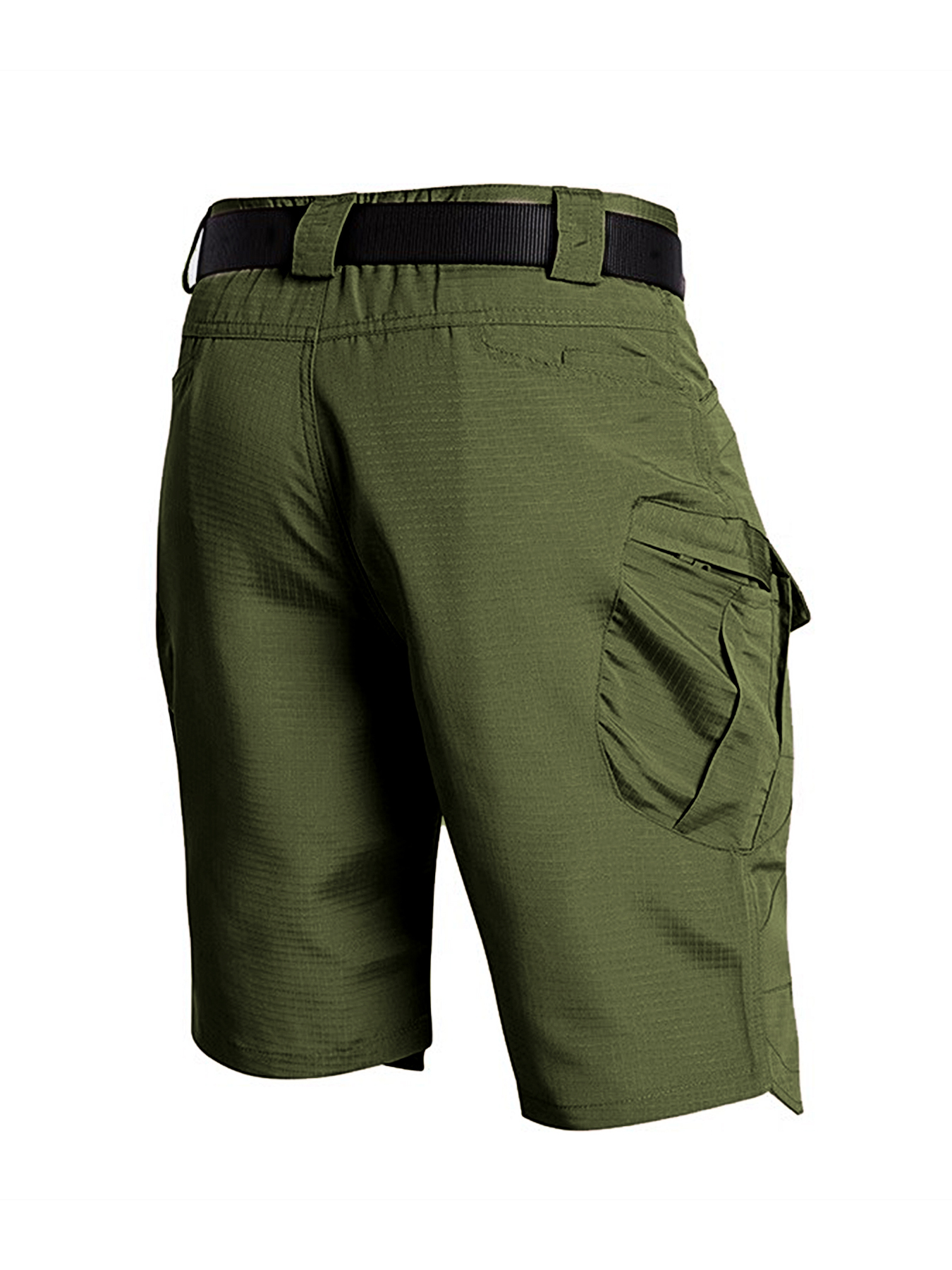 Men’s shorts, loose straight leg pants, summer oversized multi pocket casual cropped pants, men’s pure cotton tactical shorts