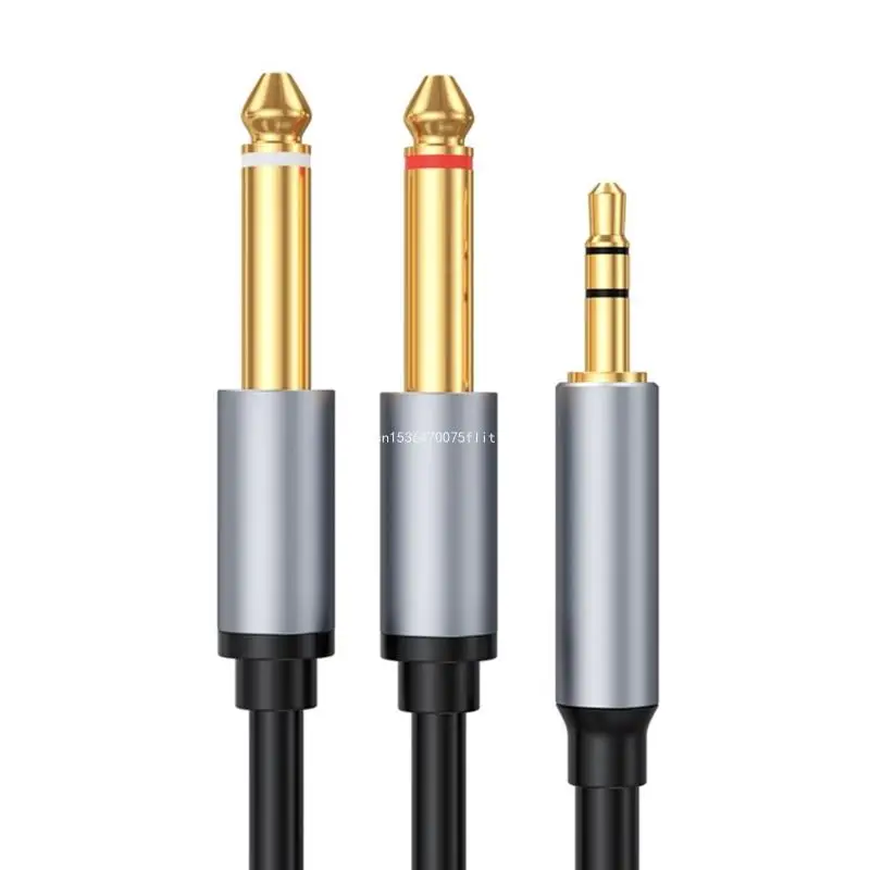 

6.5mm Male to 3.5mm Male Adapter Y Splitter Cable for Music Lovers Dropship