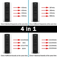 Multifrequency Garage Door Remote Control Duplicator Auto Scan Code 280MHz-868MHz Electric Gate Control Opener Hand Transmitter 2