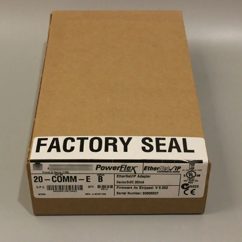 

New Factory Sealed Allen Bradley 20-COMM-E SER B Ethernet / IP Adaptor 20COMME