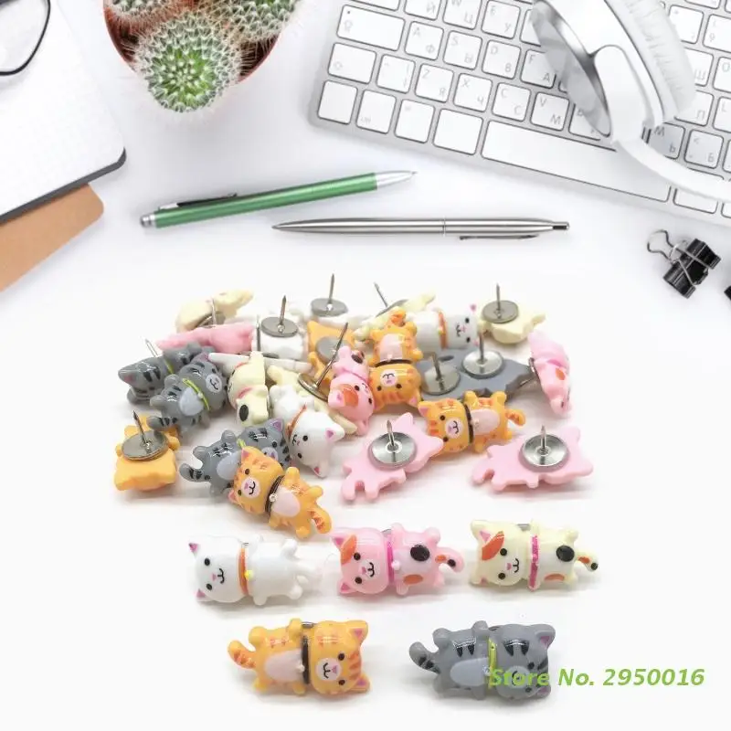 Push Pins Decorative Print Cork Board Tacks Bulletin Board 30Pcs push pins