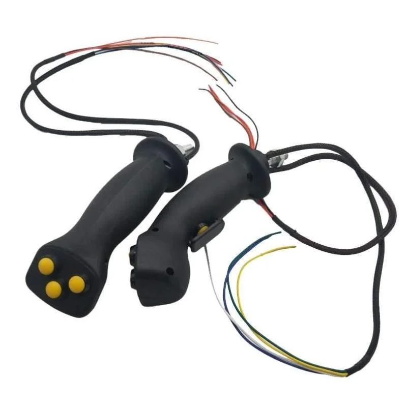 

A pair sany excavator Xugong Zhonglian rotary digging joystick rubber dustproof sleeve four buttons 10 14 12 MM BLACK