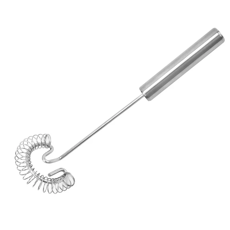 Stainless Steel Spring Egg Stirrer Portable Manual Coil Whisk Kitchen Accessories Milk Blender Whisking For Kitchen Tools egg beater rotary whisk balloon wire whisk wire whisk ball whisk