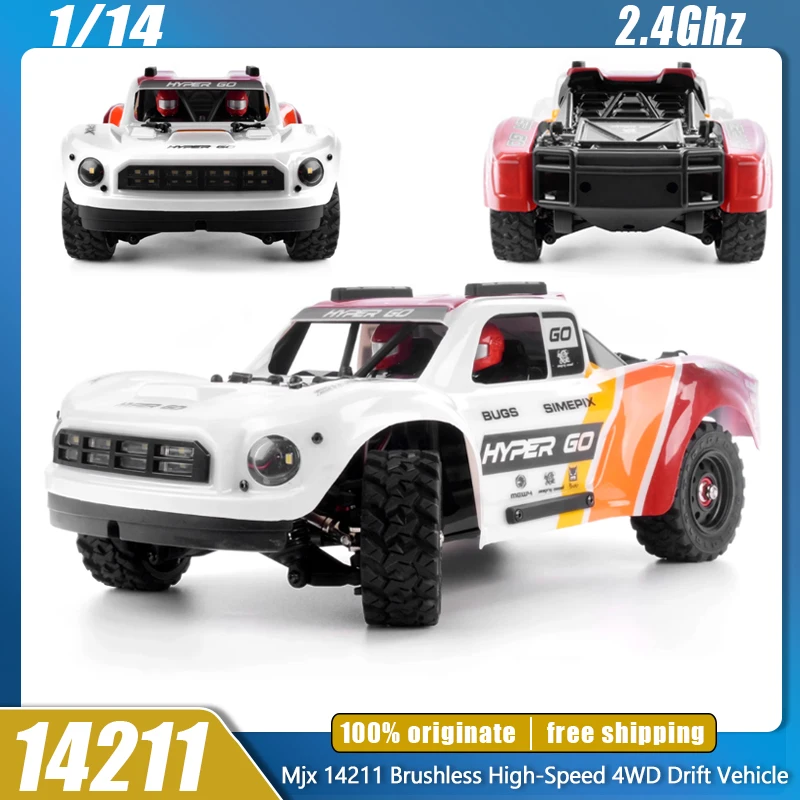 MJX 14211 1:14 Rc Car MJX HYPER GO 14211 Remote Control Car Brushless High-Speed 4wd Desert Short Truck Off Road Car Toy Gifts - AliExpress