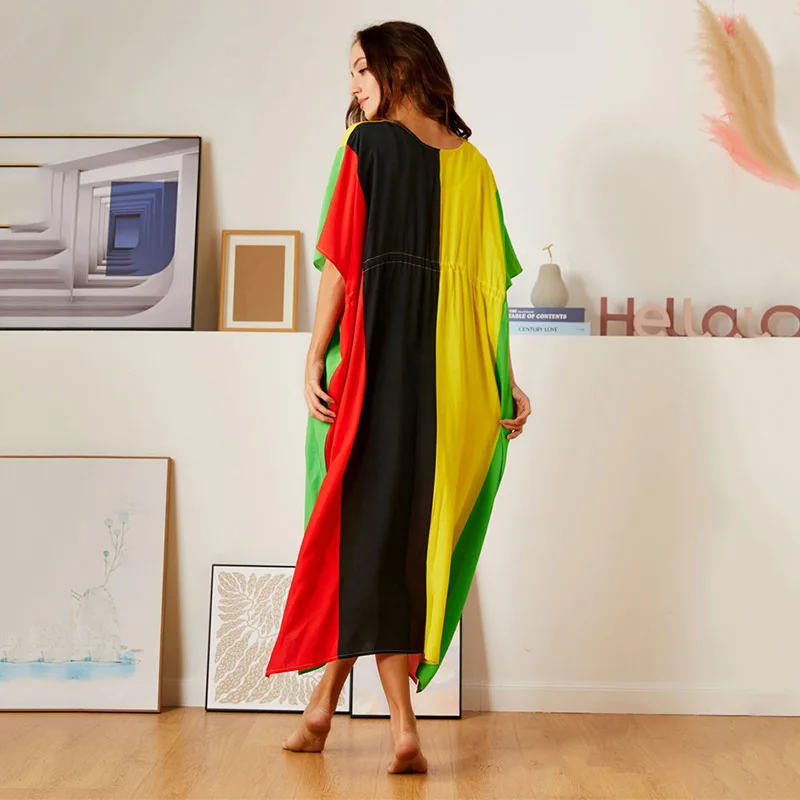 Рисунок 4 - Цветные Лоскутные кафтан Бохо бикини