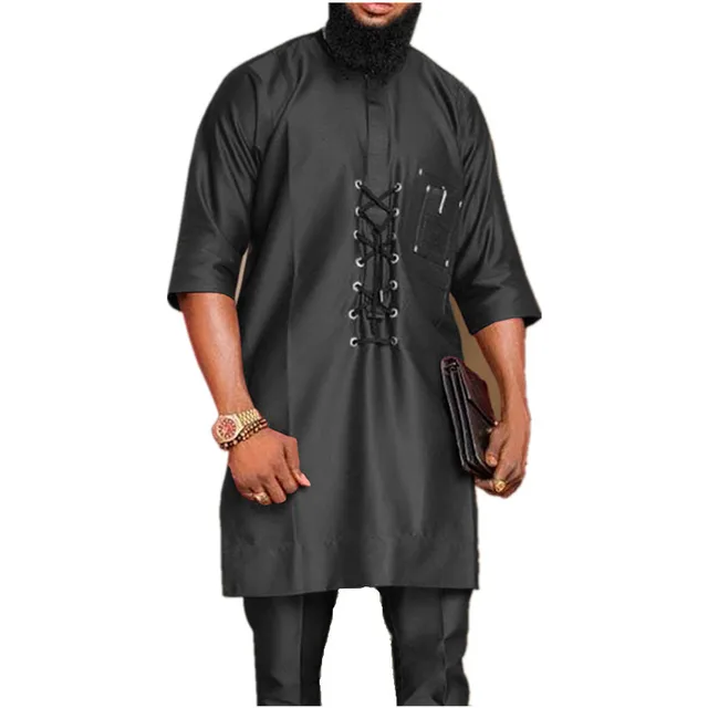 Segun Short Sleeve O-neck Short Sleeve Shirt and Pant