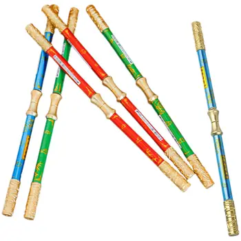 6 Penne a Gel a Doppia Punta Creative con Fusto Dorato, Impugnatura Comoda, Scrittura Fluida, Penne per Firma per Studenti, Forniture Scolastiche