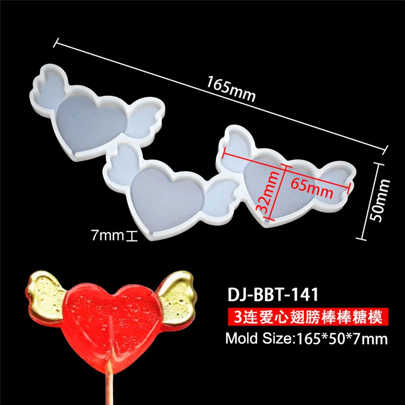 Leaf Flower Heart Bear Shape Silicone Lollipop Mold Round Chocolate Candy Cheese Baking... - SKU SLM00901 - UGI Packaging