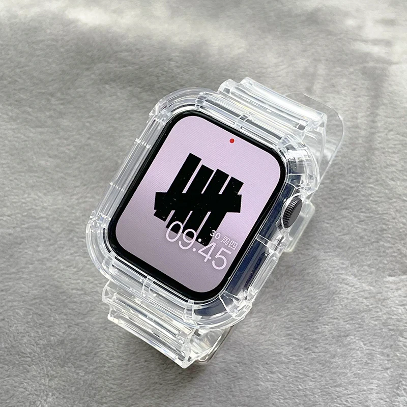 Transparent Silicone Bracelet with Protective Case