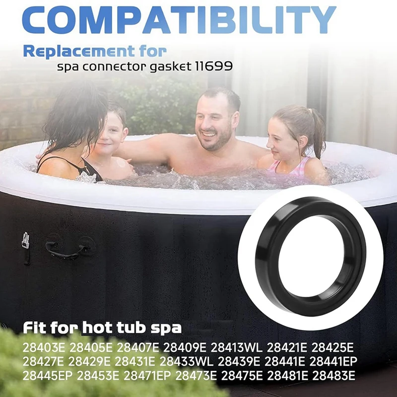New-4Pcs 11699 Pool Pump Replacement Parts For Intex Pure Spa Hot Tub Parts O-Ring Rubber Washer