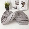 Supportive Pillow for Neck Shoulder Pain Relief 100% Elastic Grid Oversized Cool Ergonomic Pillow with Breathable Cover 3
