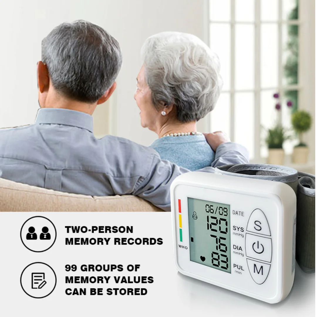 REALBLAD Manufacturer High Quality Portable Sphygmomanometer Fully Automatic Wrist Type Digital Blood Pressure