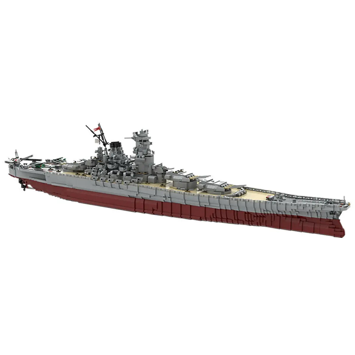 IJN Battleship Yamato масштаб 1:200, 8717 деталей, набор строительных игрушек MOC Build