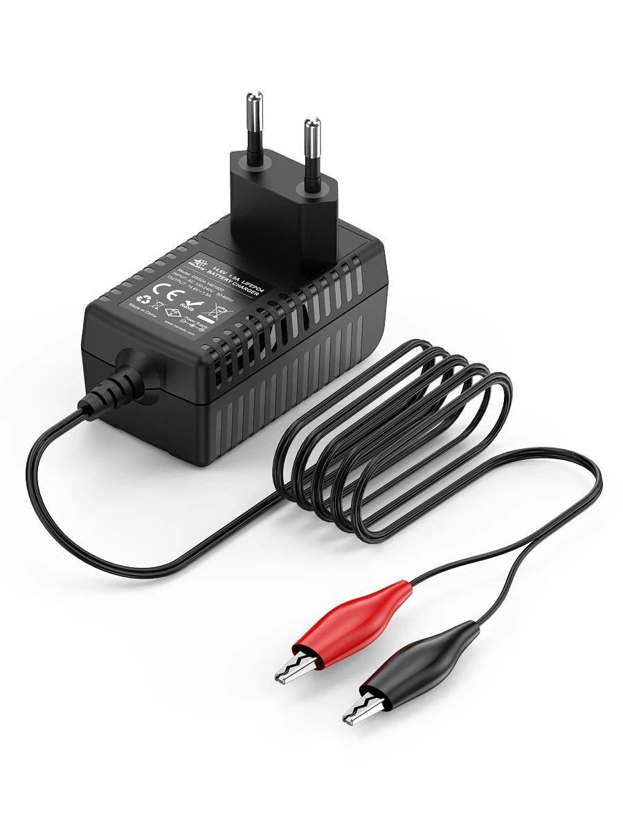 Melasta 14.6V 1.5A Lifepo4 Battery Charger For 12V Rechargeable Lithium Iron Phosphate Battery Pack