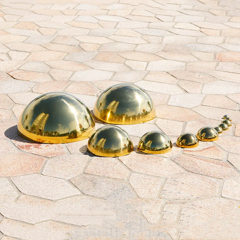 Stainless Steel Titanium Gold Decorative Mirror Dome Ball