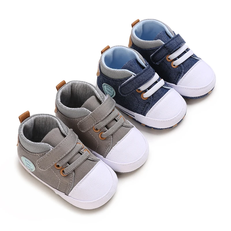

New Spring And Autumn Boys' Anti Slip Sports Shoes Baby Cloth Sole Walking Shoes Men's Baby Shoes Newborn Soft Sole Shoes