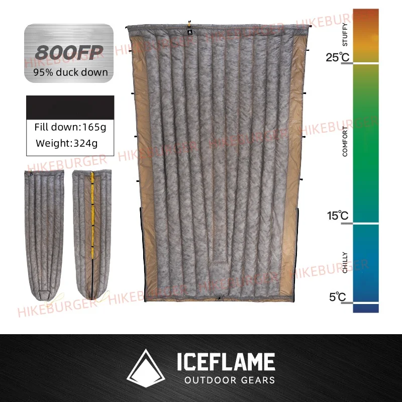 ICE Flame NXT 800FP ダウンキルト屋外キャンプ多機能超軽量