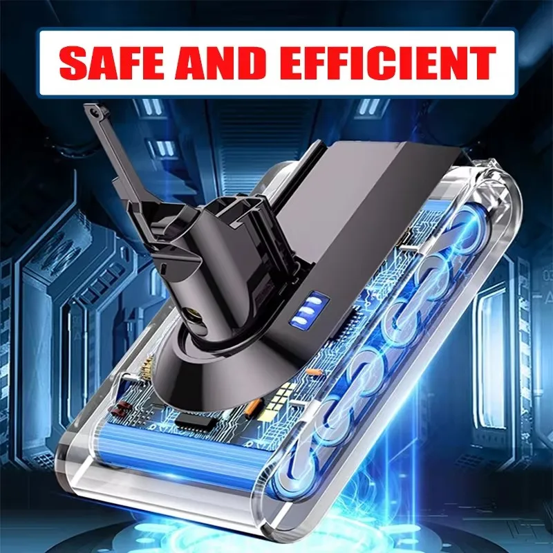21.6V Rechargeable Battery Charger Spare Batteries for Dyson V6 V7 V8 Series Handheld Vacuum Cleaner 100%