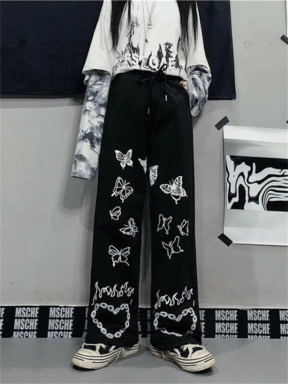 パンツ Chikashitsu + wide slacks y2k grunge Y2k Pants – Page 2