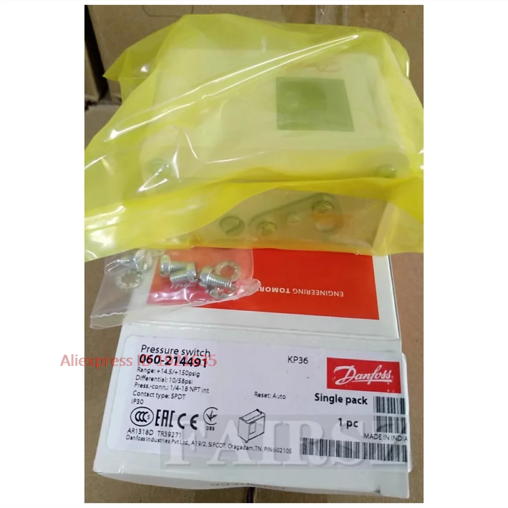 Original DAN.FOSS KP36 060-214491 Pressure Control Switch Update Version of 060-213166 FAIRSZ STORE