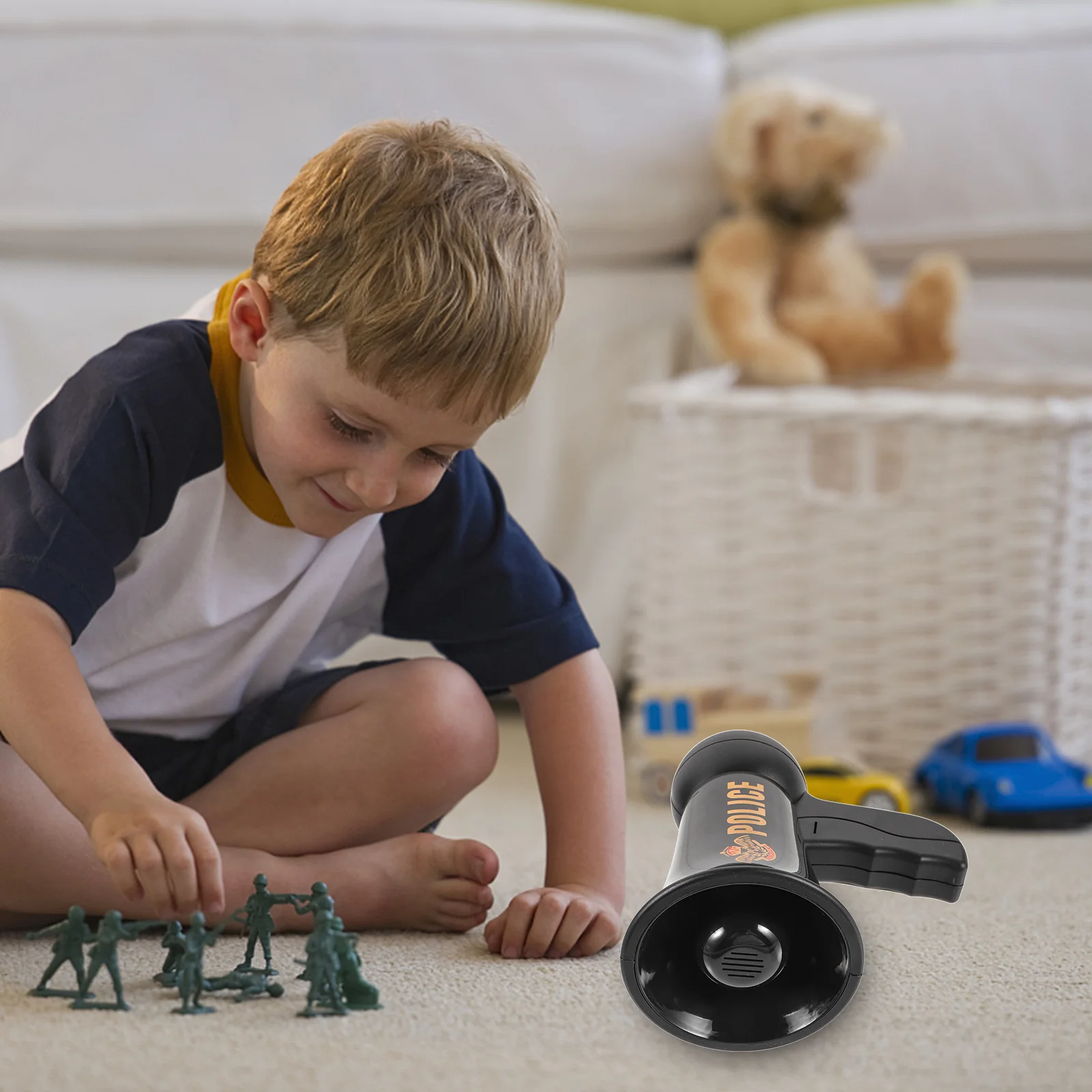 Police Trumpet Toy Kids Loudspeaker Toy Officer Costume Accessories Pretend Play Trumpet Child Team Sports Fan Horns