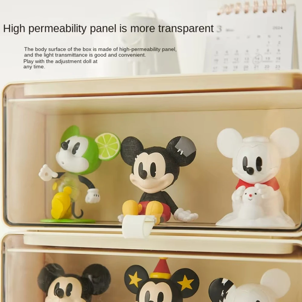 Stationery Organizer Storage BoxDisplay Shelf Acrylic Transparent Drawer Type Blind Box Desktop Display Cabinet For Small Object