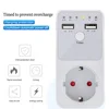 Programmable Countdown Timer Socket Electrical Intelligent 6HR Socket for USB Interface Switch with EU US UK FR Plug 1