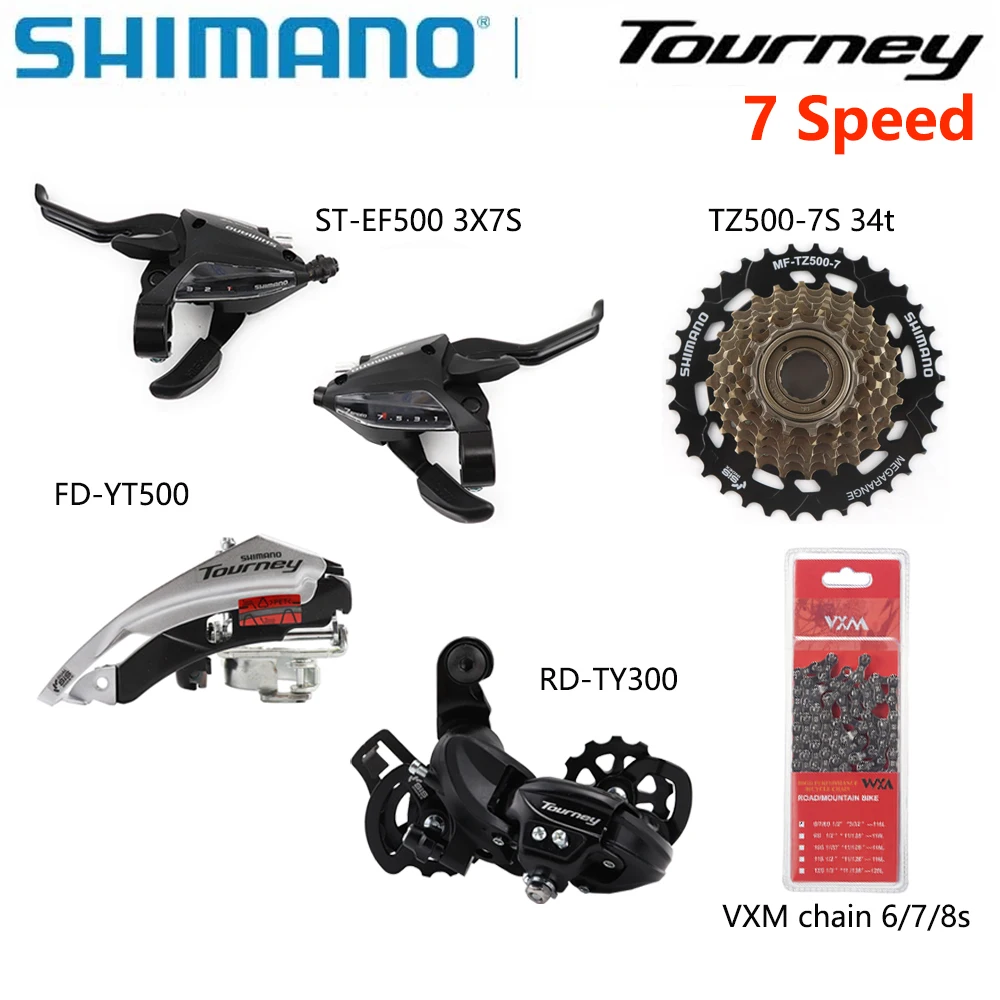 SHIMANO Tourney 3x7 Speed Groupset include EF500 or M315 Shifter