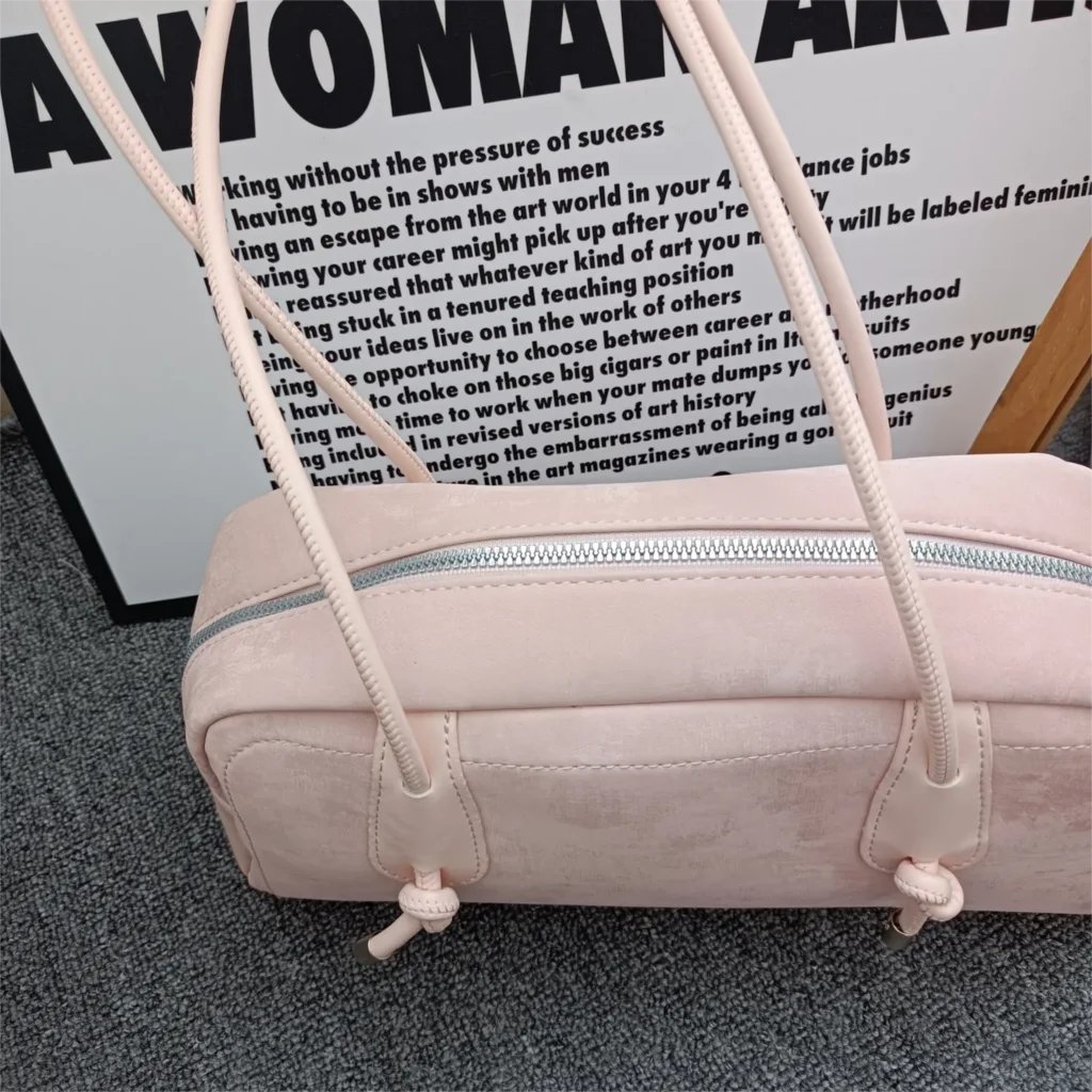 JIAERDI Harajuku Pink Bowling Bag Women New Summer Large Capacity Handbag Purse Female Fairycore Aesthetic Shoulder Bags Chic