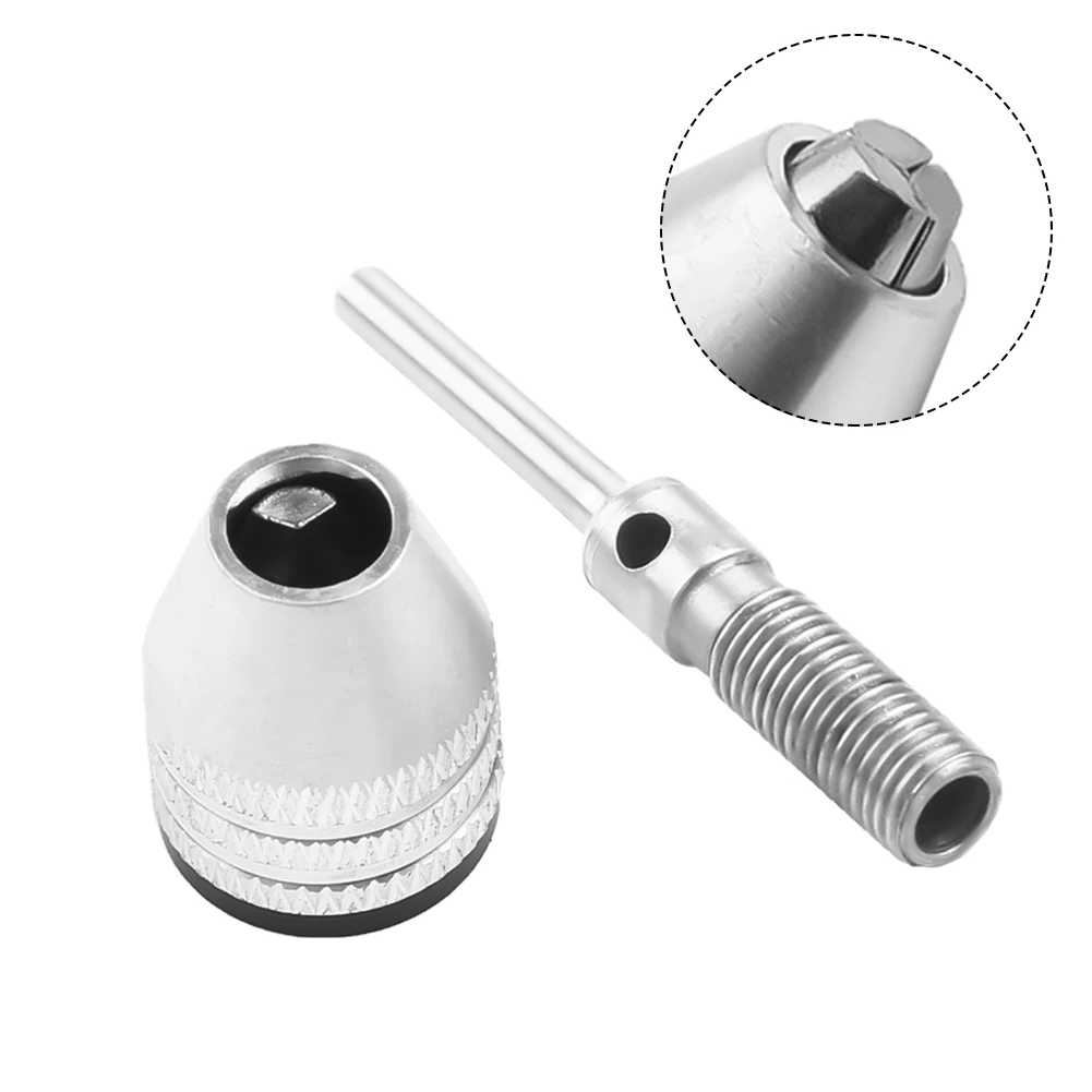 

Keyless Drill Chuck Adapter Hex Shank Quick Change Bit Converter Tool For Electric Grinder Nail Engraving Machine 6.35mm