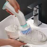 Powerful Electric Shoe Washing Brush Deep Cleaning Rechargeable Spin Scrubber Brush with 2 Brush Heads Efficient 1