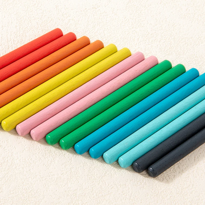 Children's Wooden Colorful Stick Color Classification Box Teaching Aid Color Cognition Matching Game Educational Toys For Kids 6