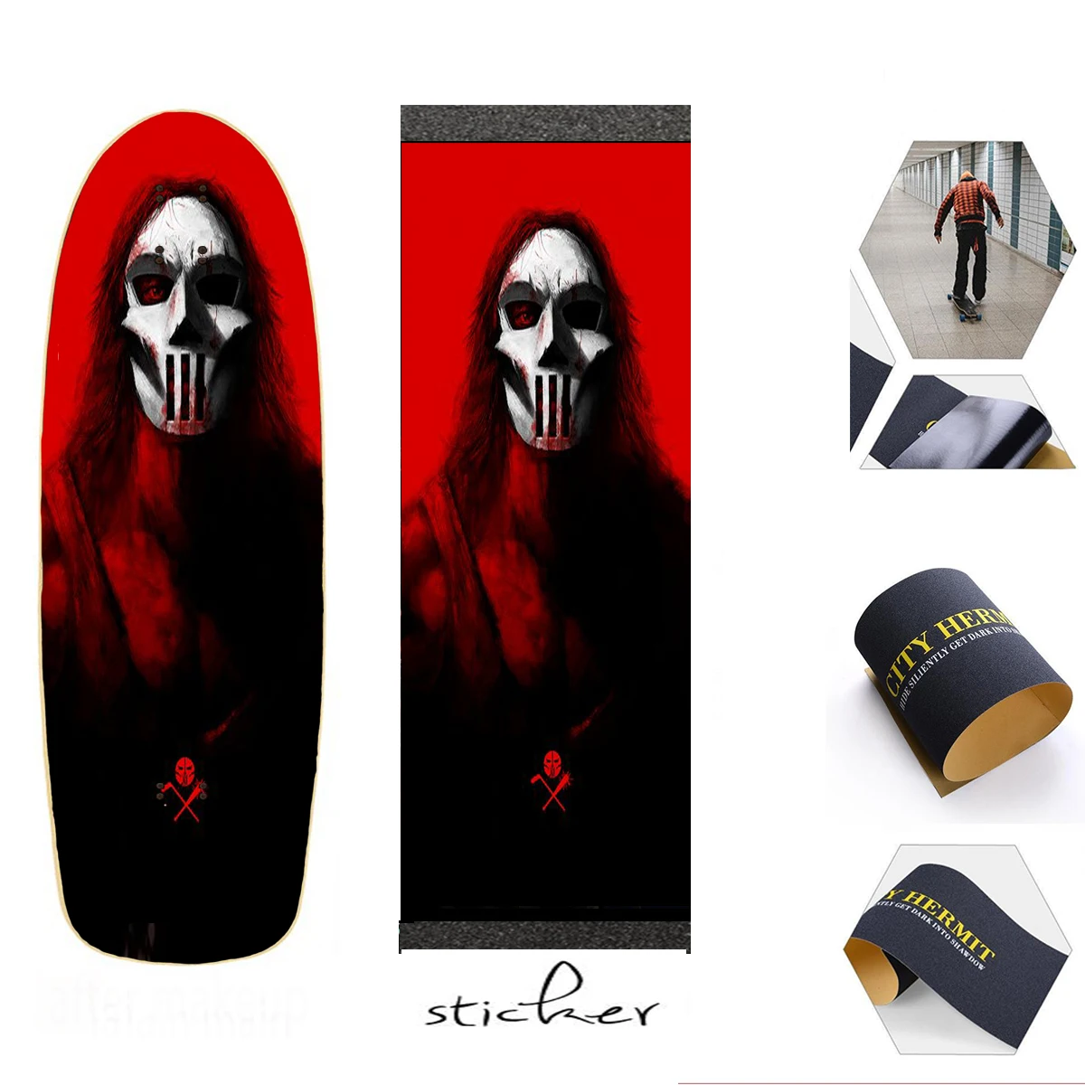 Рисунок 5 - Наклейка для скейтборда электрический самокат Griptape