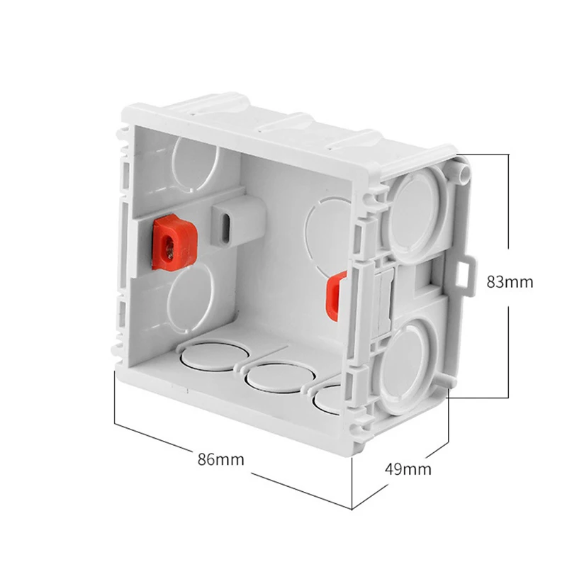 Wall switch Socket Electrical installation Box Inside Box For 86 Type Switches And Sockets Wiring Back 86*83mm