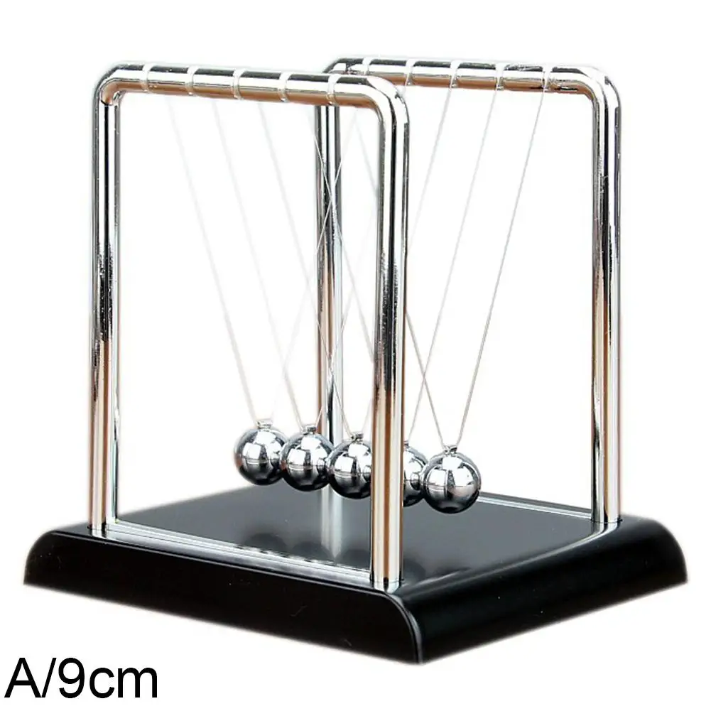 Newtons Cradle, Newtons Pendel mit 5 Kugeln, Schreibtisch-Deko, Schwerkraft-Kugeln für den Physikunterricht, Büro-Schreibtisch-Dekoration – Detail 1