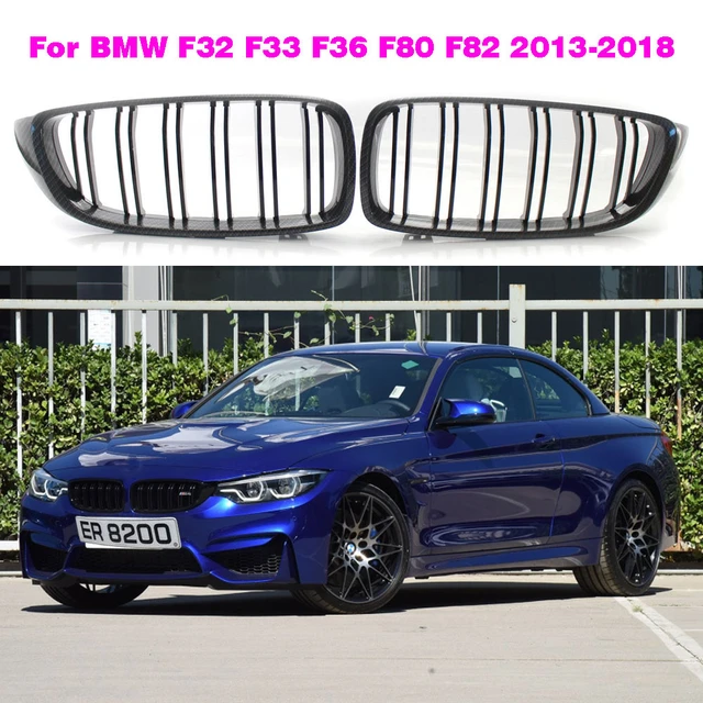 Carbon Fiber Front Kidney Grille Grill For 4 Series BMW F32 F33 F36 F80 F82  F83