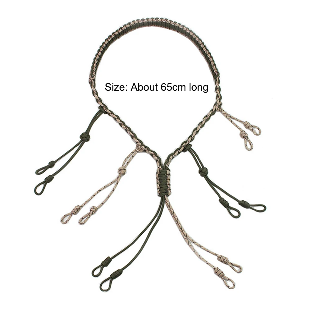 Hunting Rope Hunting Duck Call Ropes Hunting Lanyard Duck Wild Bird Call Decoy Cord Hunter Game Whistle Decoy Sling
