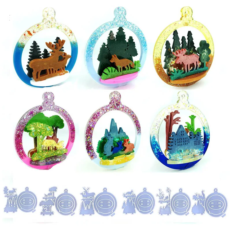 Keychain Molds For Uv Resin Tree Silhouette Keychain Resin Mold Tree Shape  Keychain Silicone Molds Epoxy Resin Casting Molds - AliExpress