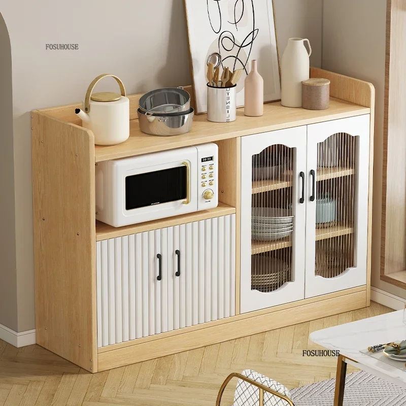 Nordic Simple Storage Kitchen Cabinets for Kitchen Furniture Storage Cabinet Light Luxury Home Living Room Kitchenware Sideboard 2