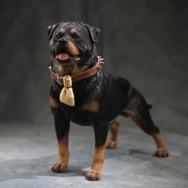 Mr.zスタジオ1/6リアルなロットワイラー警察犬樹脂犬動物ペットモデル 